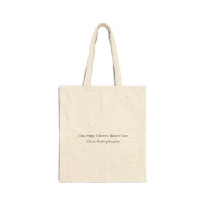 The Page Turners Book Club Cotton Canvas Tote Bag